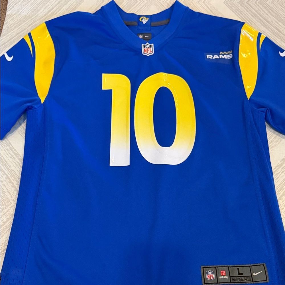 Los Angeles Rams Cooper Kupp #10 Nike Game Jersey Royal Blue Youth Large NFL